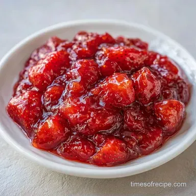 Strawberry Rhubarb Jam in 35 Minutes Recipe Card