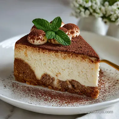 The Best Tiramisu Cheesecake Recipe: No-Bake Recipe Card