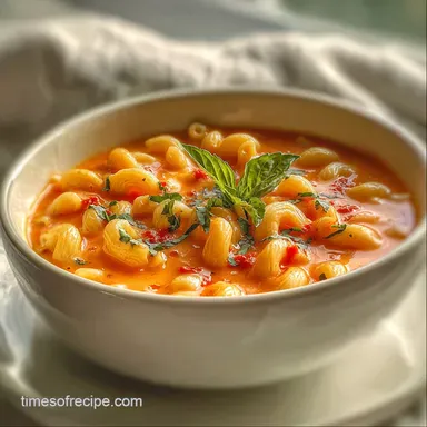 Tomato Soup Mac and Cheese Made with Pantry Staples Ready in 20 Minutes