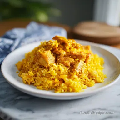 Turmeric Chicken Rice for 4 Servings