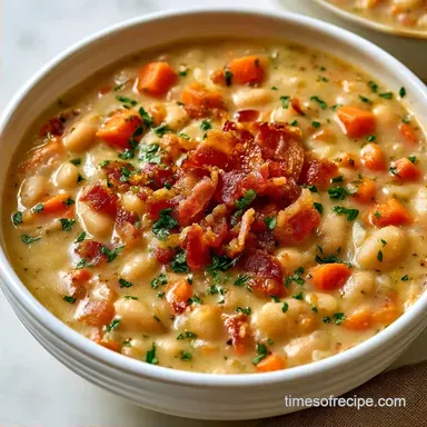 Tuscan White Bean Soup with Pancetta