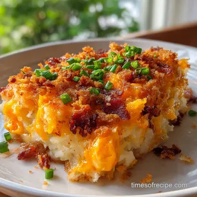 Twice Baked Potato Casserole: Creamy, Cheesy Comfort Feast