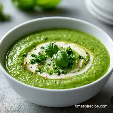 Vegan Zucchini Soup in 35 Minutes Recipe Card