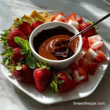 Chocolate Fondue Recipe: Liquid Velvet Finish