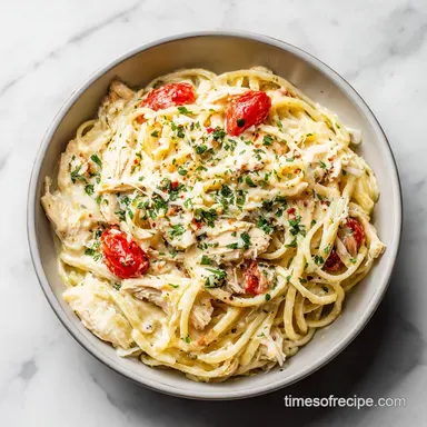 White Cheddar Chicken Pasta in 30 Minutes Recipe Card