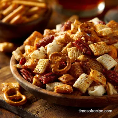 White Trash Snack Mix: The Ultimate Sweet Salty Party Crunch Recipe Card