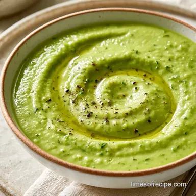 Zucchini and Leek Soup for 2 Servings Recipe Card