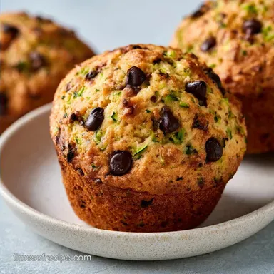 Zucchini Chocolate Chip Muffins for 12