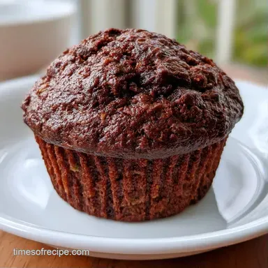 Zucchini Chocolate Muffins in 30 Minutes Recipe Card