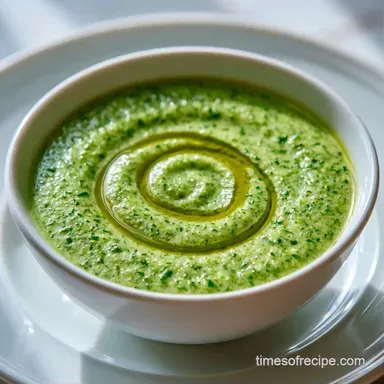 Zucchini Soup No Cream for 4 Servings Recipe Card