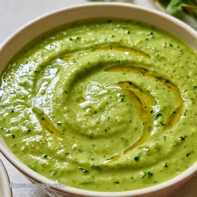 Zucchini Soup with Olive Oil for 6 Servings Recipe Card