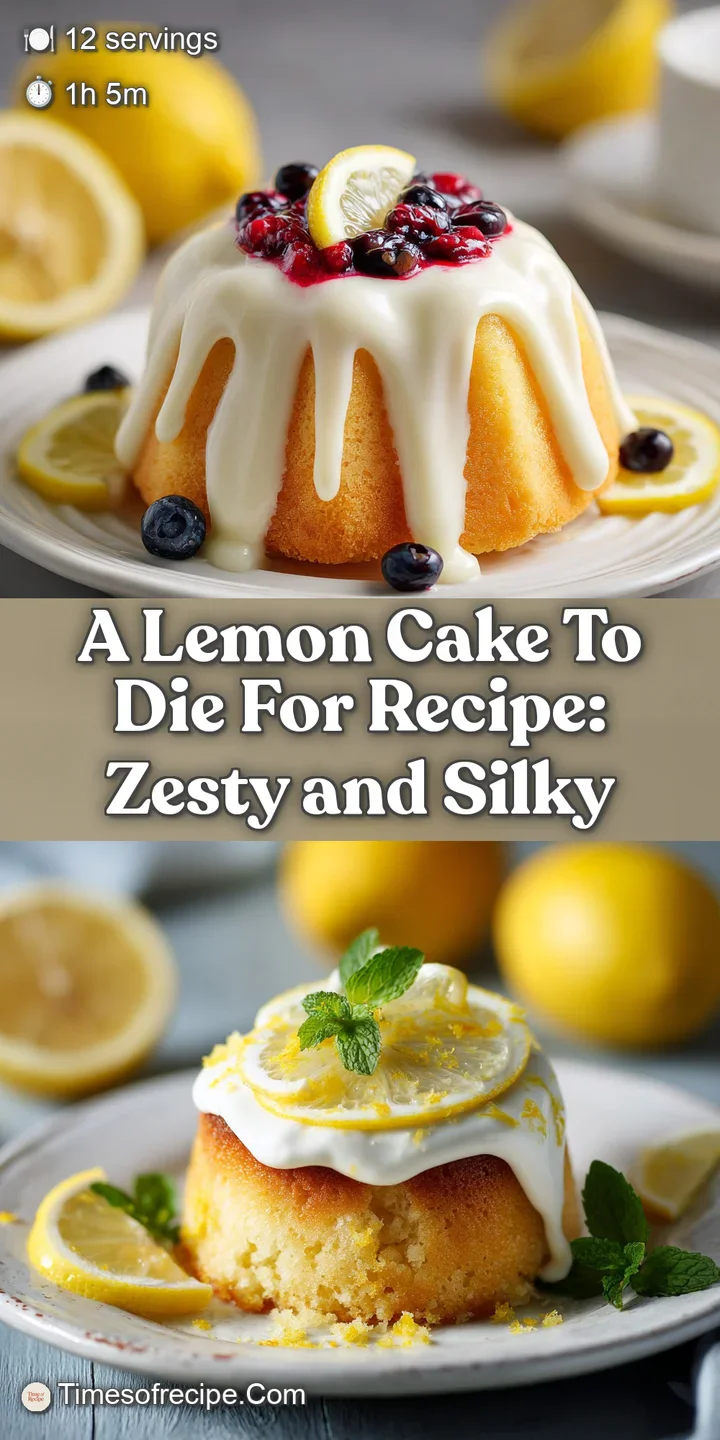 Close-up of a lemon cake slice, showcasing the light, porous texture and sugary glaze. A burst of citrus sunshine on a plate.