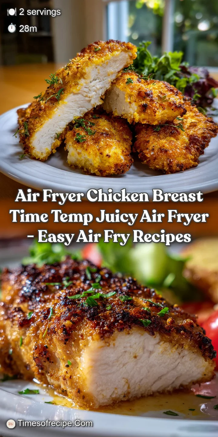 Air Fryer Chicken Breast Time Temp Juicy Air Fryer - Easy Air Fry Recipes