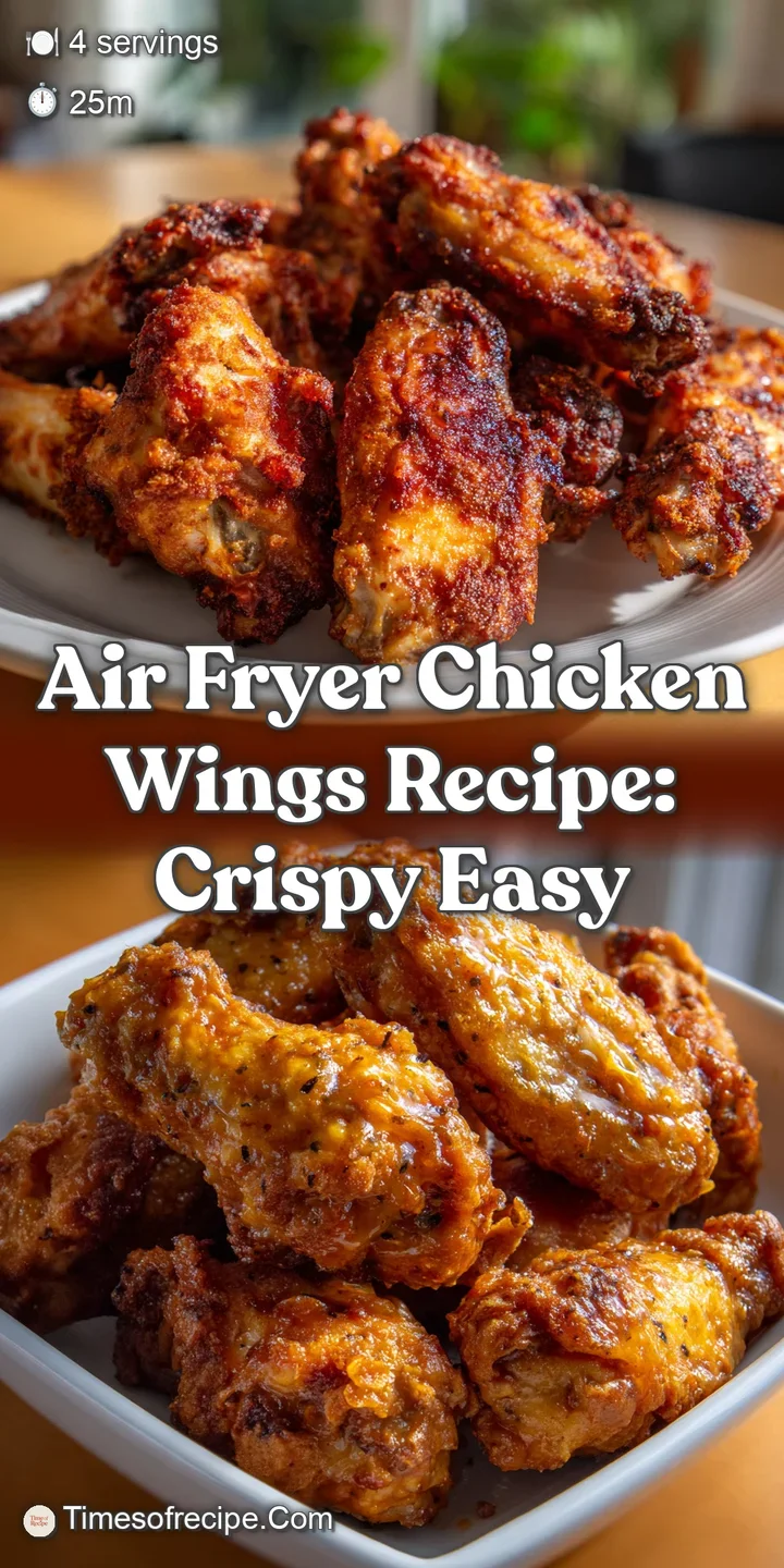 Air Fryer Chicken Wings Recipe: Crispy Easy