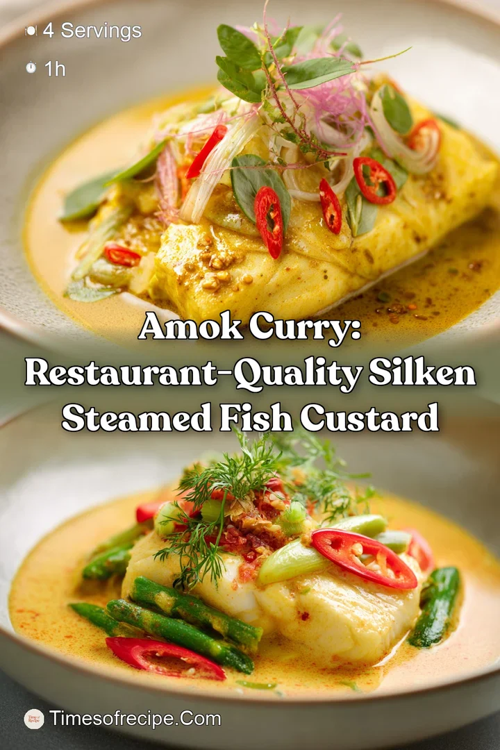 Amok Curry: Restaurant-Quality Silken Steamed Fish Custard