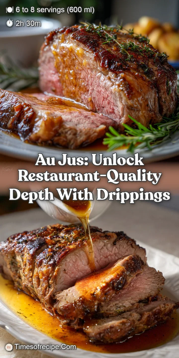 Au Jus: Unlock Restaurant-Quality Depth With Drippings