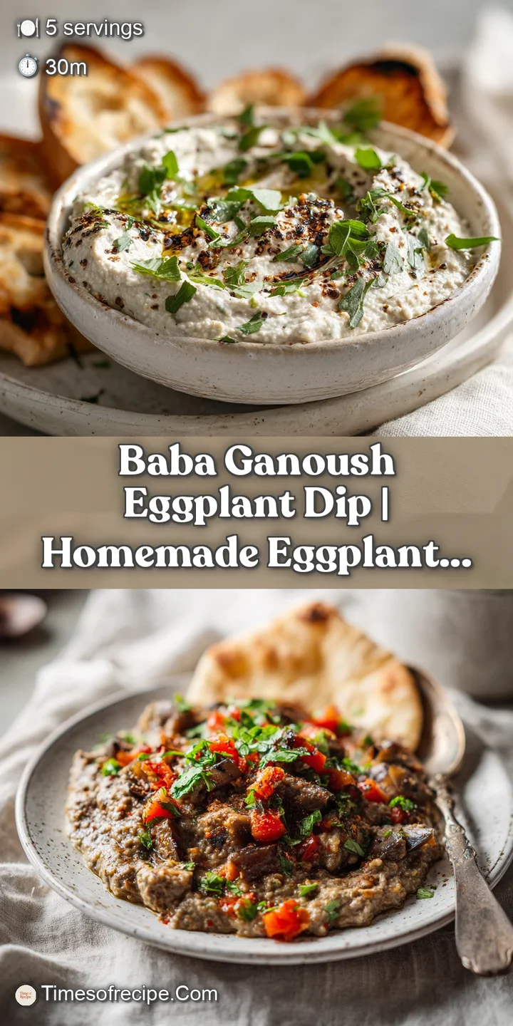 Close-up of smooth, subtly charred eggplant dip, glistening with olive oil and sprinkled with paprika.