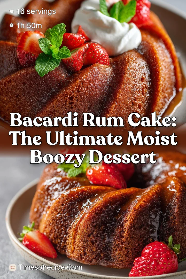 Bacardi Rum Cake: The Ultimate Moist Boozy Dessert