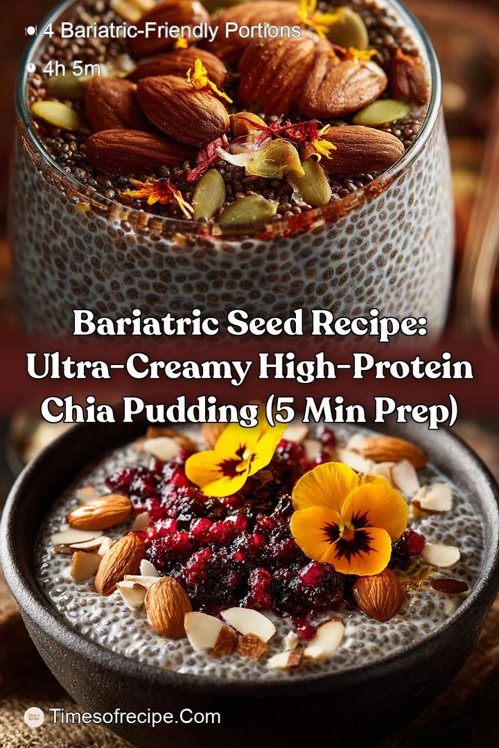 Bariatric Seed Recipe: Ultra-Creamy High-Protein Chia Pudding (5 Min Prep)