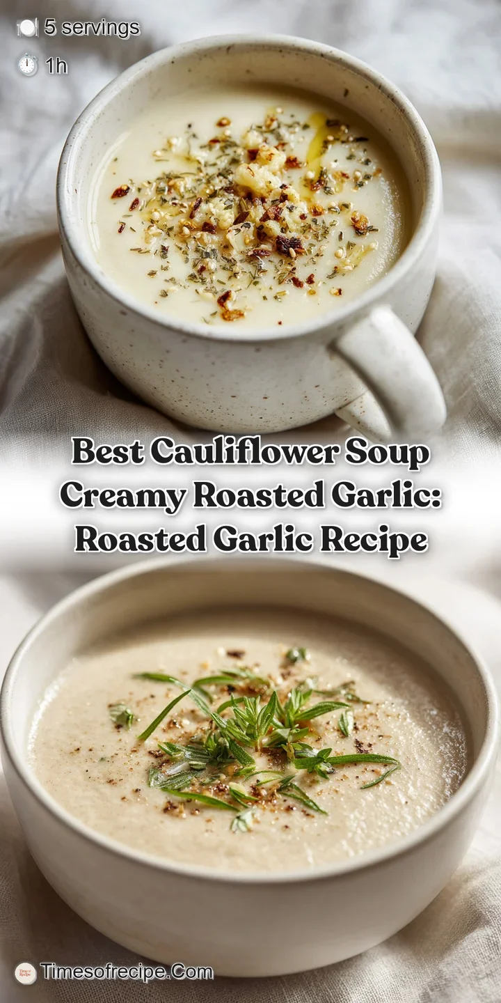 Close-up of silky, smooth cauliflower soup reveals a luscious texture and subtle golden hues, inviting warmth and comforti...