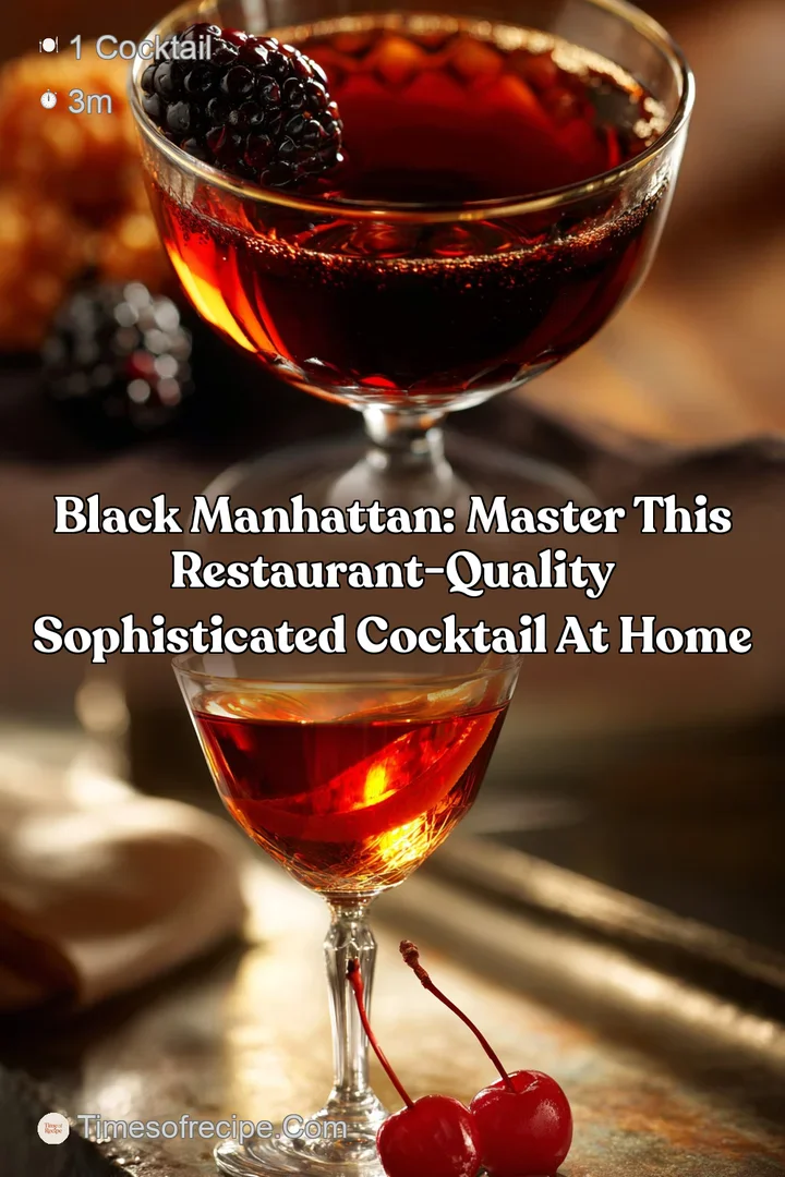 Black Manhattan: Master This Restaurant-Quality Sophisticated Cocktail at Home