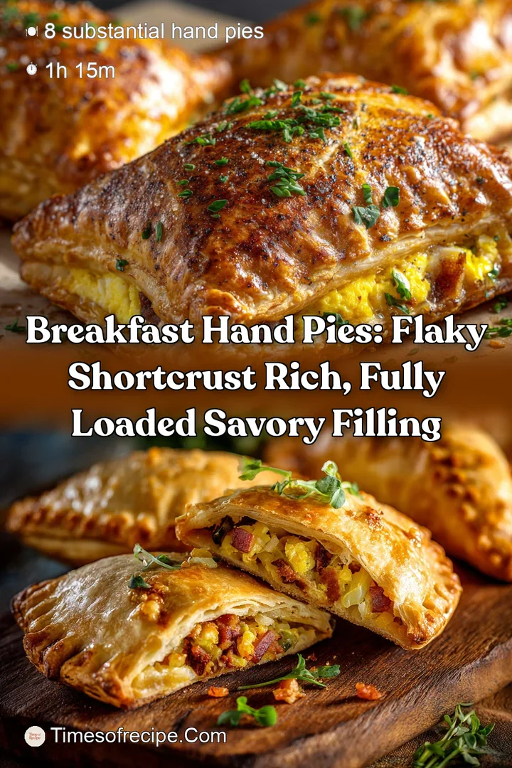 Breakfast Hand Pies: Flaky Shortcrust Rich Fully Loaded Savory Filling