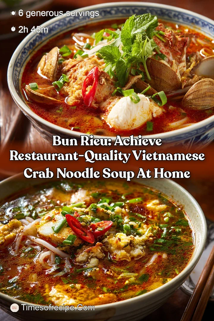 Bun Rieu: Achieve Restaurant-Quality Vietnamese Crab Noodle Soup at Home