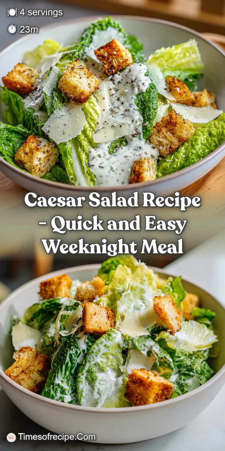 Macro shot of creamy dressing on a crisp romaine leaf with a golden toasted crouton and a sliver of parmesan.