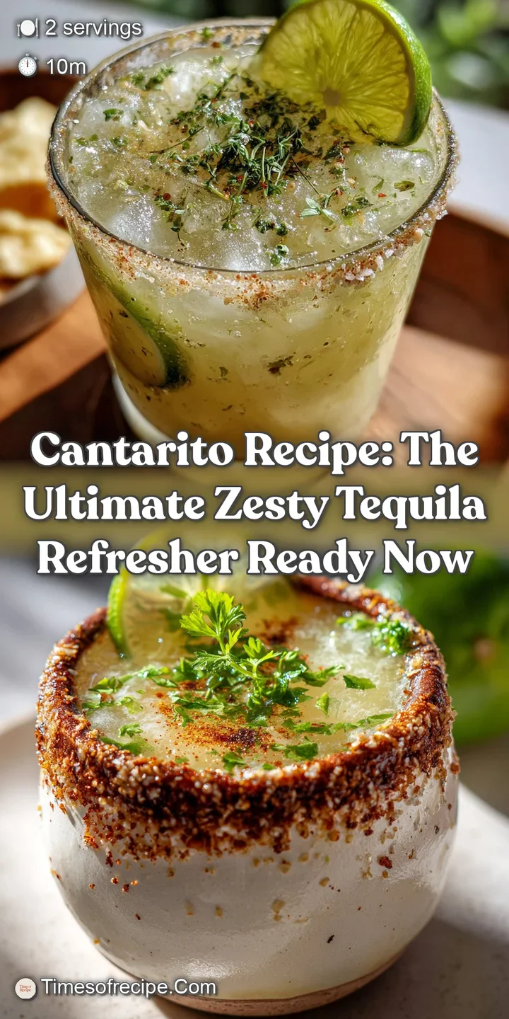 Cantarito Recipe: The Ultimate Zesty Tequila Refresher Ready Now