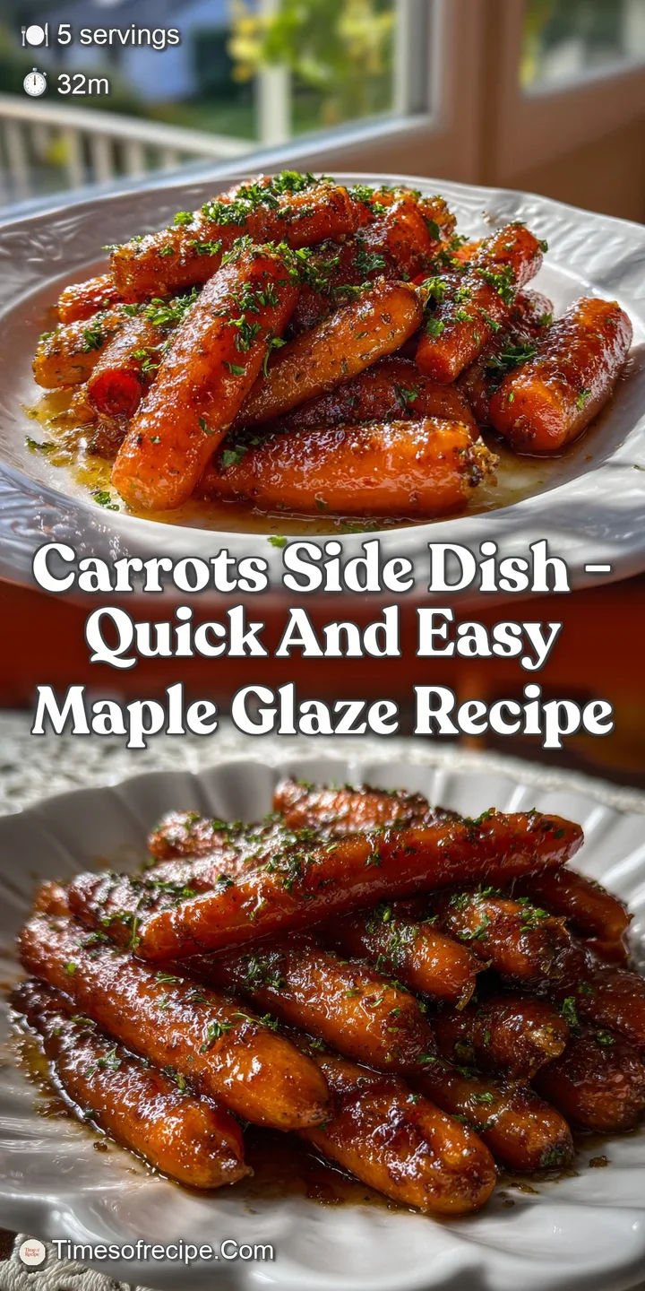 carrots side dish - Quick and Easy Maple Glaze Recipe