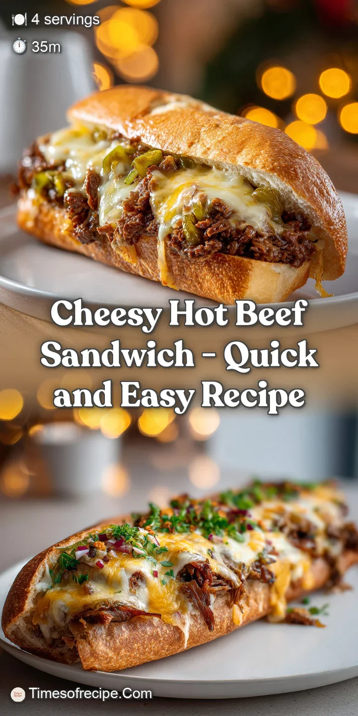 Close-up of steaming, tender shredded beef piled high on toasted bread, draped with stretchy, melted mozzarella.