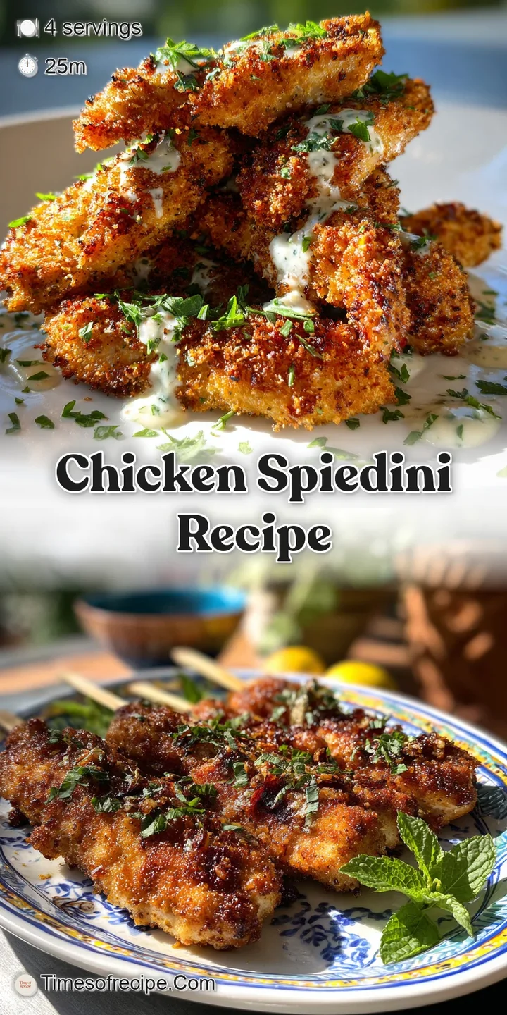 Close-up of shatter-crisp chicken spiedini, dripping with buttery glaze. Glistening lemon zest and parsley flecks add brig...