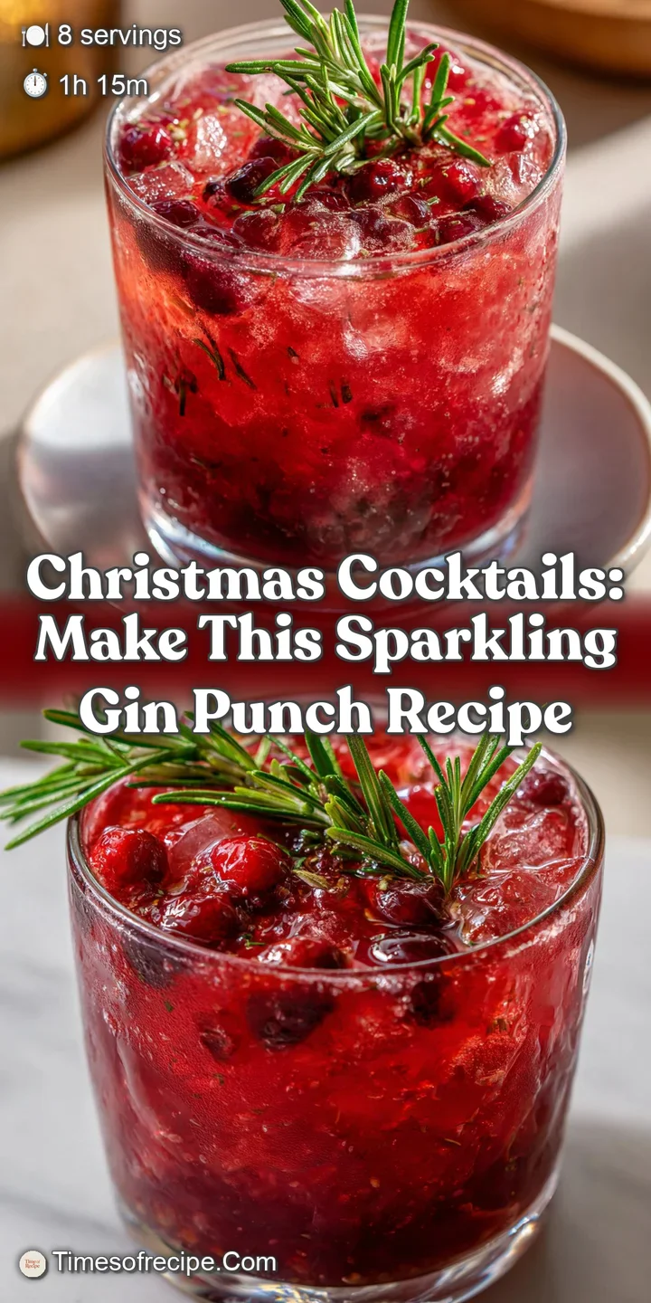 Christmas Cocktails: Make This Sparkling Gin Punch Recipe