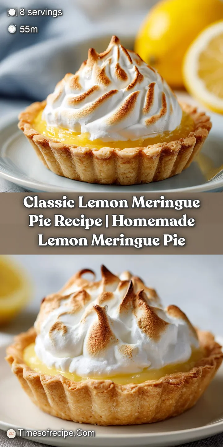 Close-up of a lemon meringue pie slice showcasing the glossy lemon curd filling and the toasted, billowy meringue swirls o...