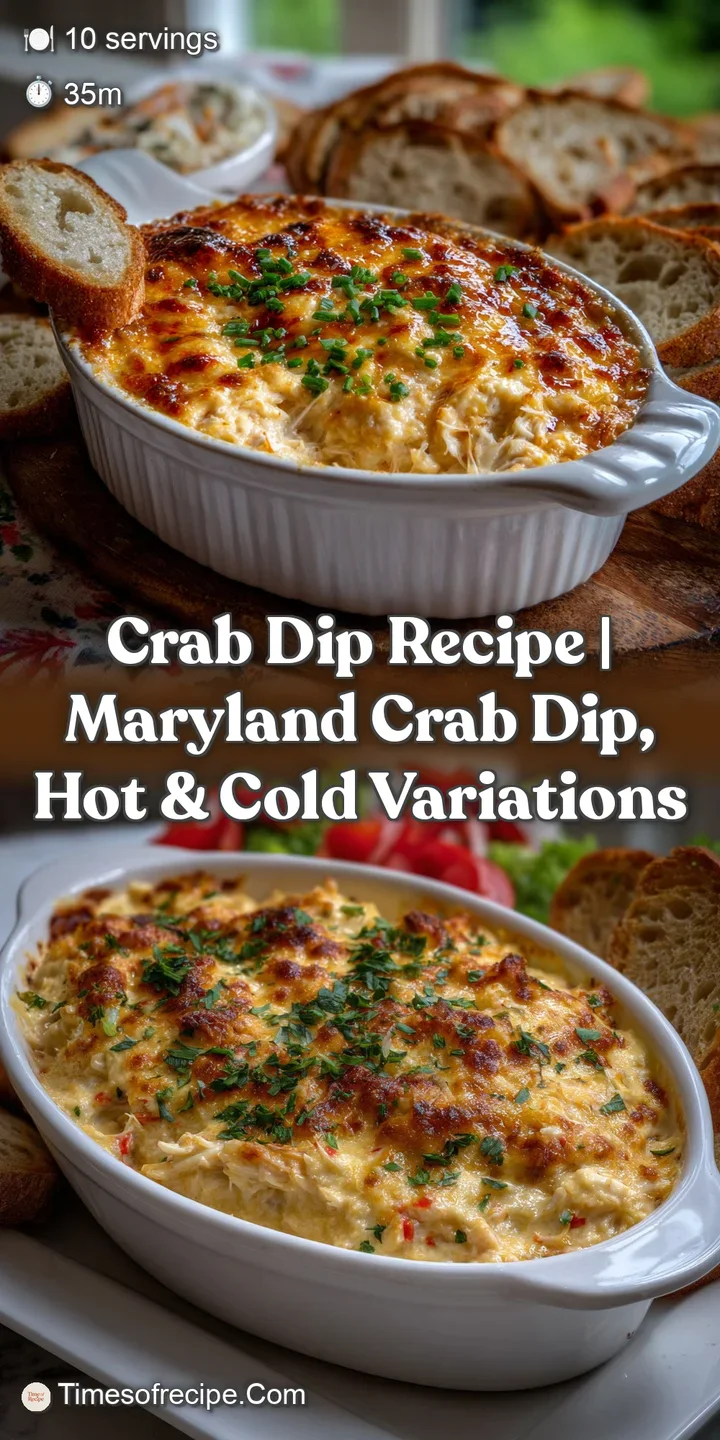Close-up of bubbling crab dip, a medley of creamy whites and flecks of red, with visible chunks of crab. Delicious and inv...
