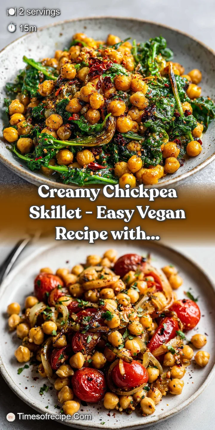 Close-up of tender chickpeas in a rich, flavorful sauce with a sheen of olive oil.