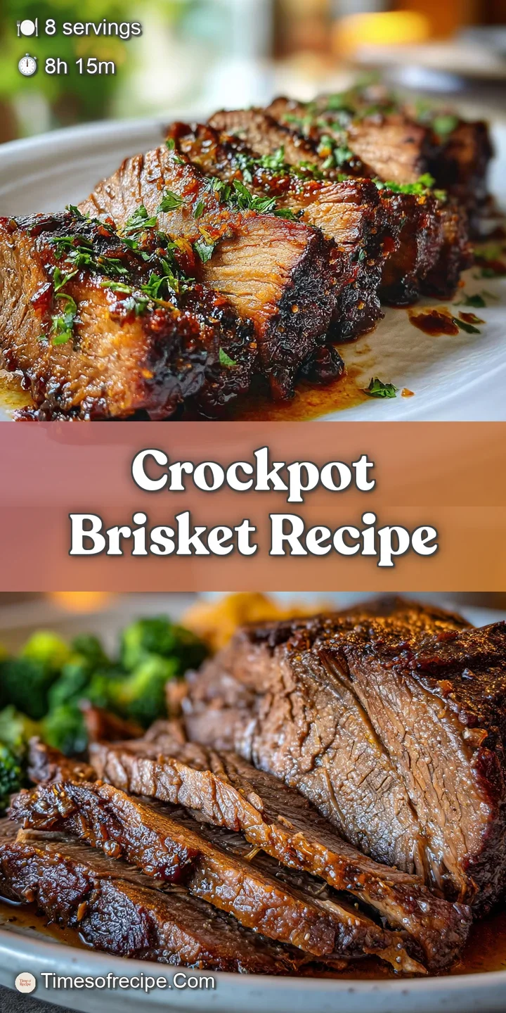 Close-up shot showcasing the fall-apart tender brisket, strands pulling apart effortlessly, glistening with a mouthwaterin...