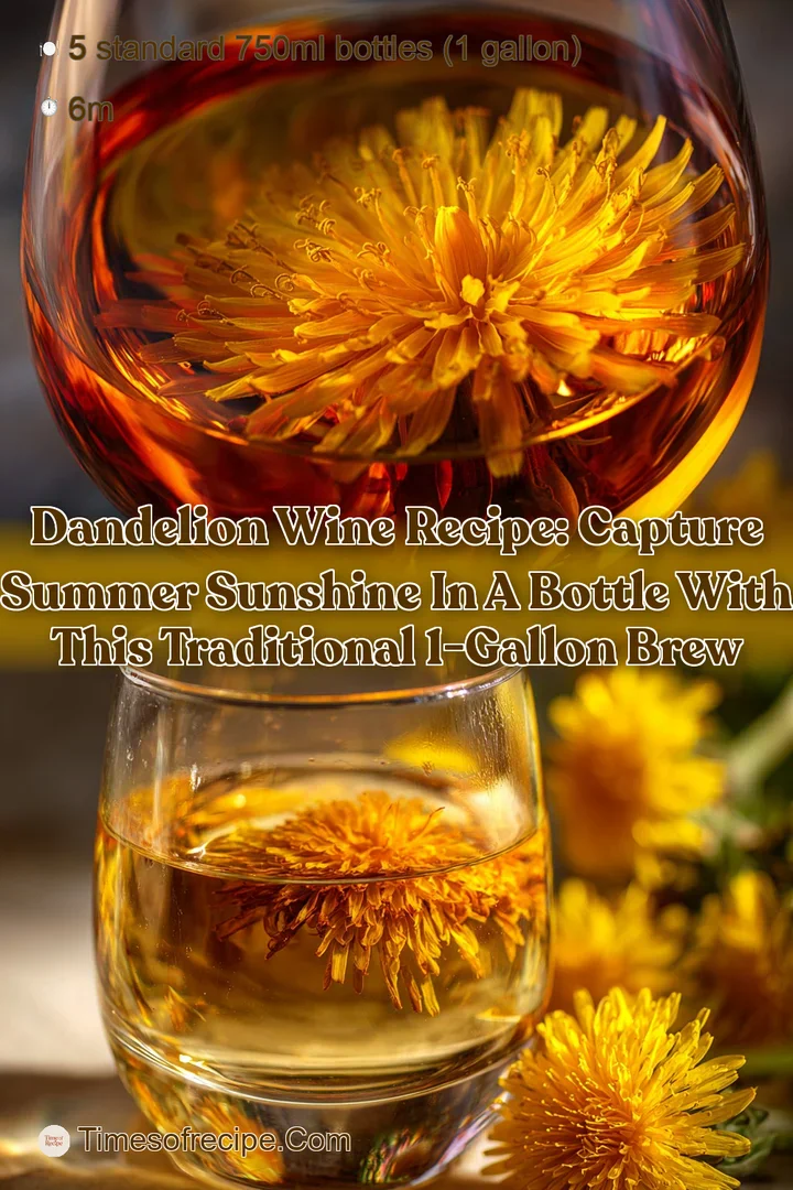 Dandelion Wine Recipe: Capture Summer Sunshine in a Bottle with this Traditional 1-Gallon Brew