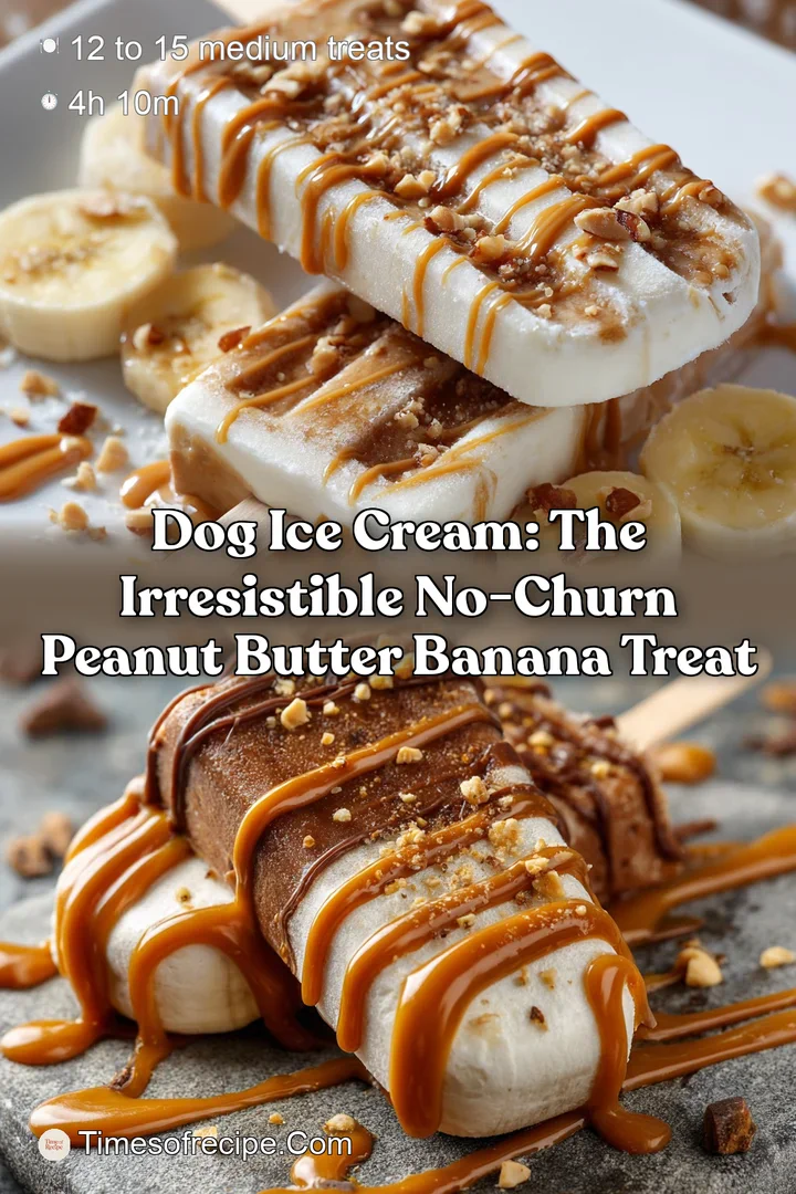 Dog Ice Cream: The Irresistible No-Churn Peanut Butter Banana Treat