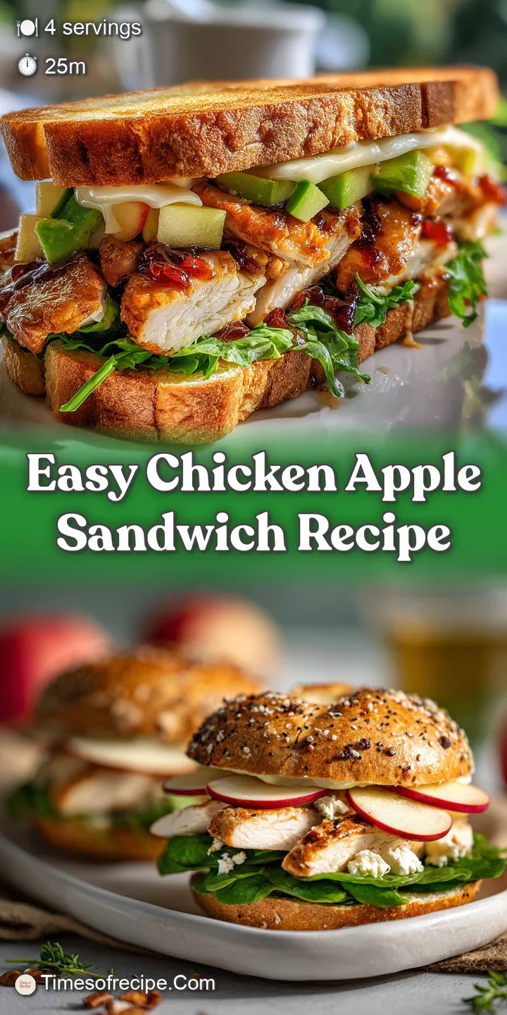 Close-up of juicy, seared chicken showcasing browned edges and a tender interior. Apples offer a refreshing, crisp contras...