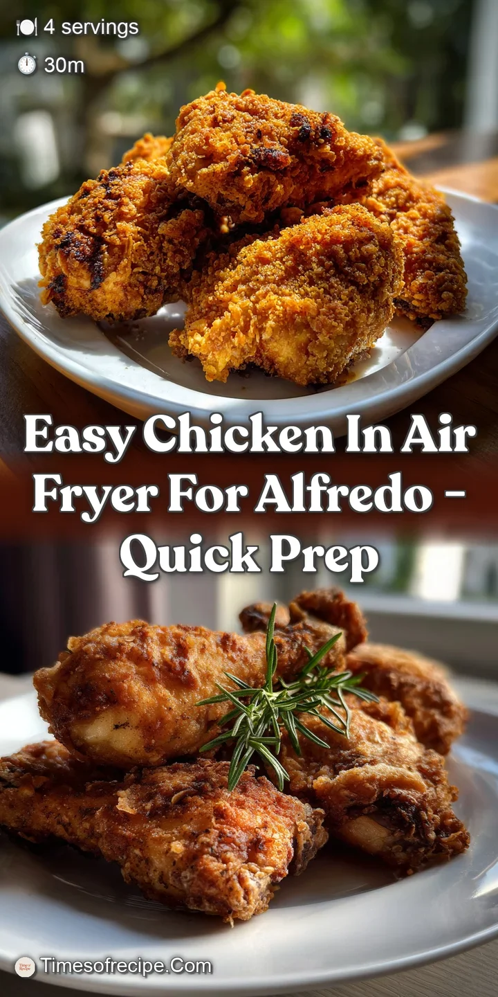 Easy chicken in air fryer for alfredo - Quick Prep