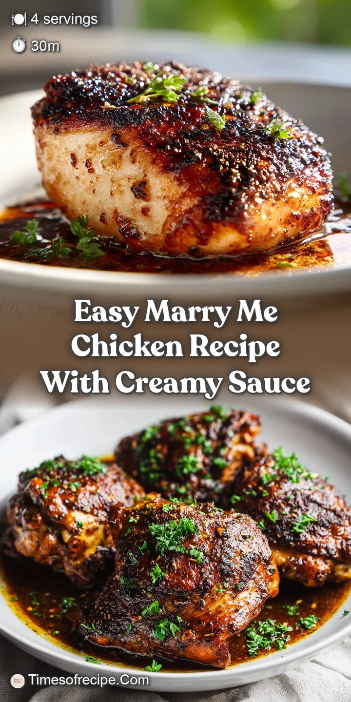 Close-up showcases the juicy chicken in its glossy, sun-dried tomato sauce. Notice the plump tomatoes and fresh herb flecks!