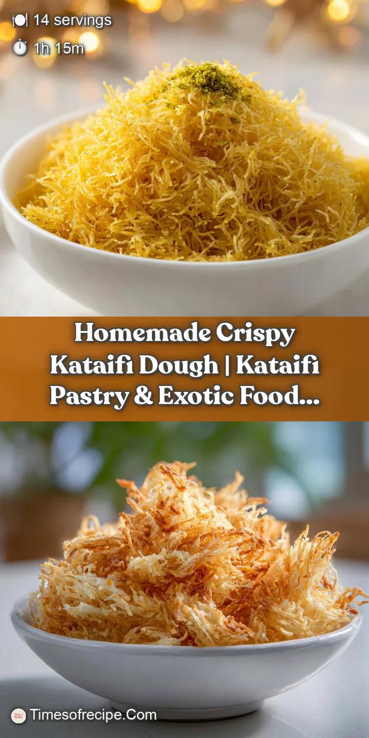 Delicate kataifi strands, toasted to a golden hue, glistening with a rich, amber syrup.