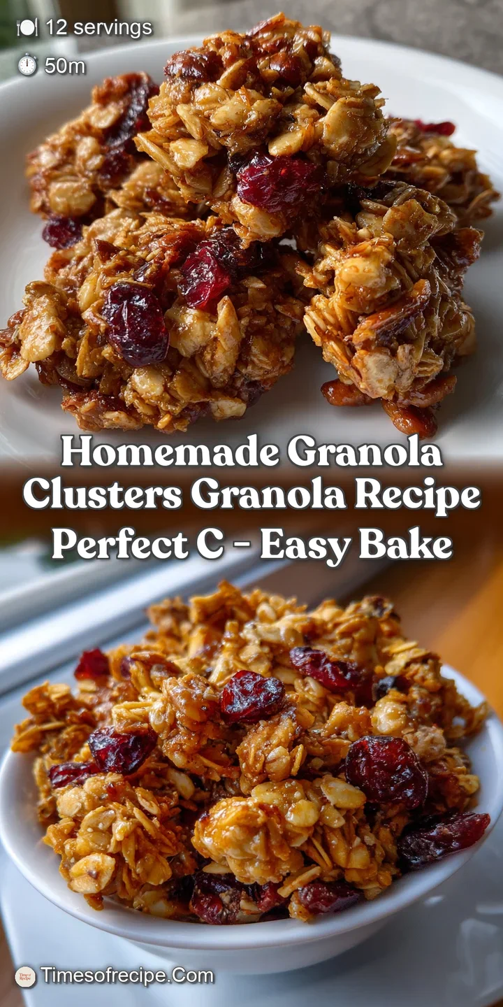 Homemade Granola Clusters Granola Recipe Perfect C - Easy Bake