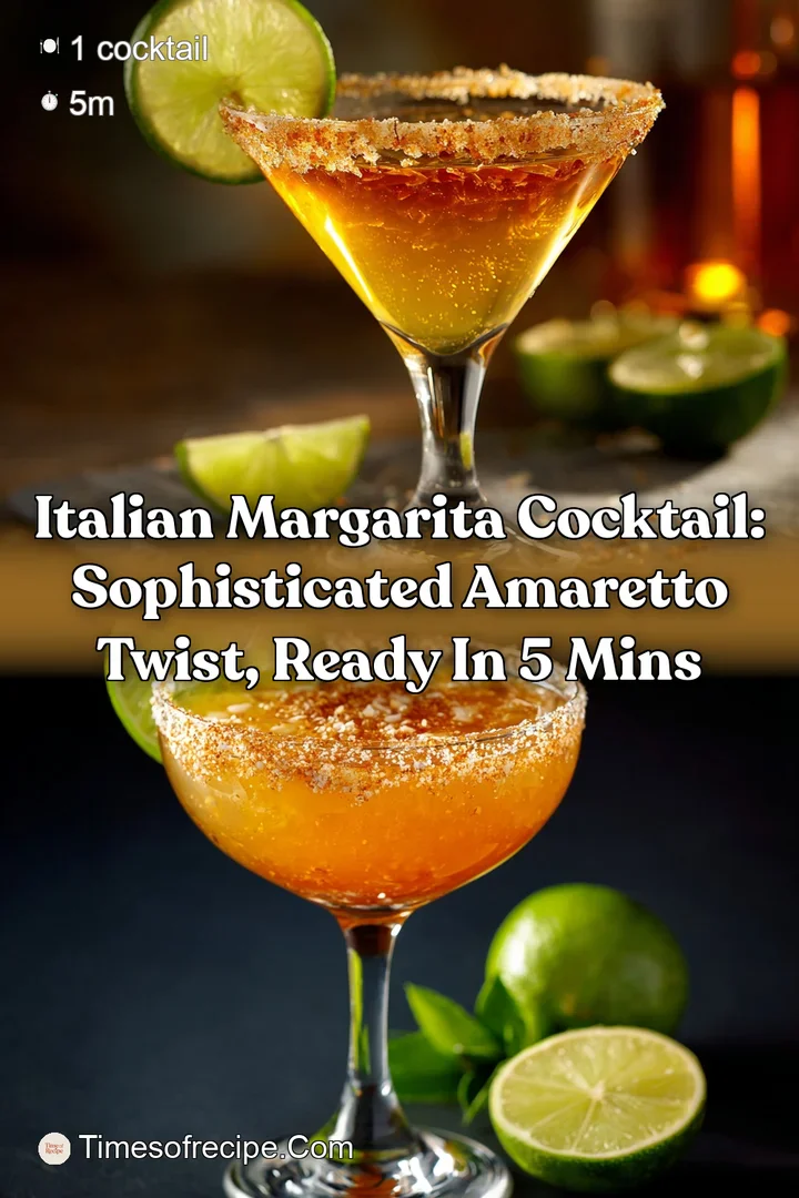 Italian Margarita Cocktail: Sophisticated Amaretto Twist Ready in 5 Mins