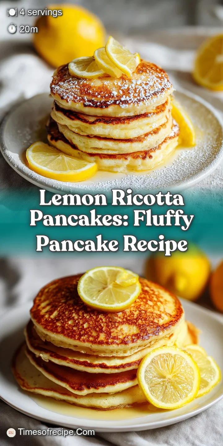 Close-up of a fluffy pancake revealing its airy texture, glistening with syrup, and bright flecks of lemon zest throughout...