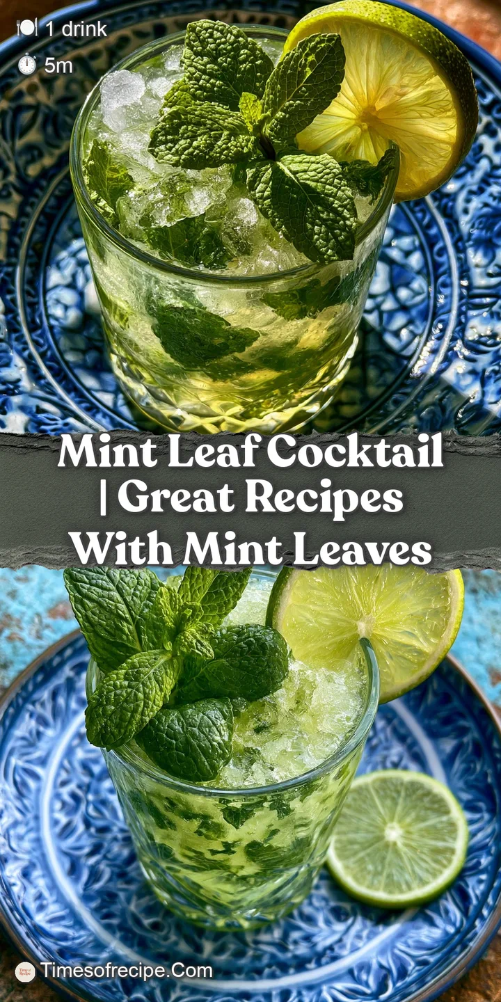 Close-up of condensation on a cold glass with floating mint leaves and tiny air bubbles in a pale lime-green drink.