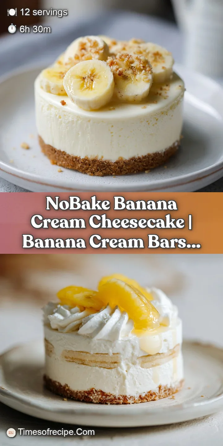 Close-up of a creamy, luscious banana cheesecake filling with soft whipped cream and ripe banana slices. Visually appealin...