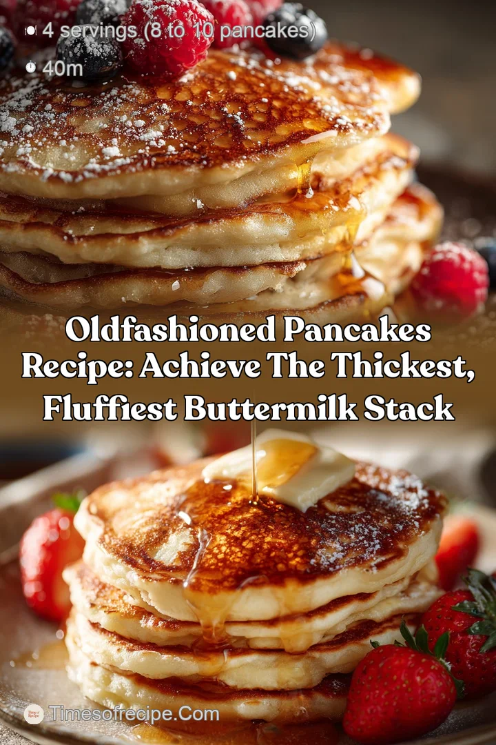 OldFashioned Pancakes Recipe: Achieve the Thickest Fluffiest Buttermilk Stack