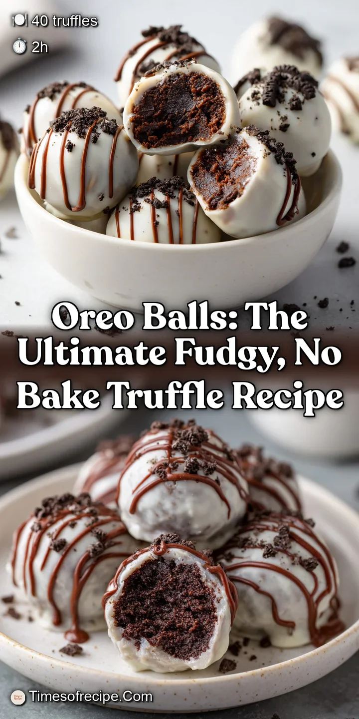 Oreo Balls: The Ultimate Fudgy No Bake Truffle Recipe